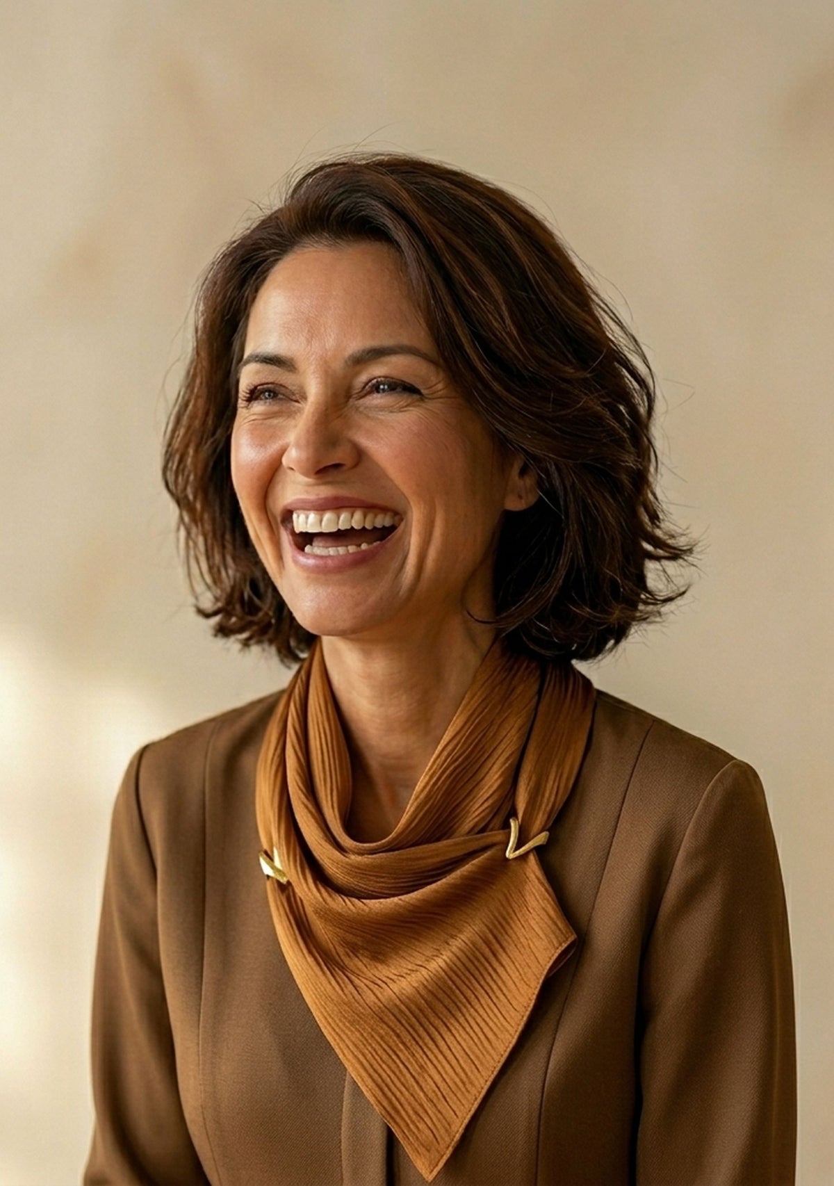 Woman smiling confidently